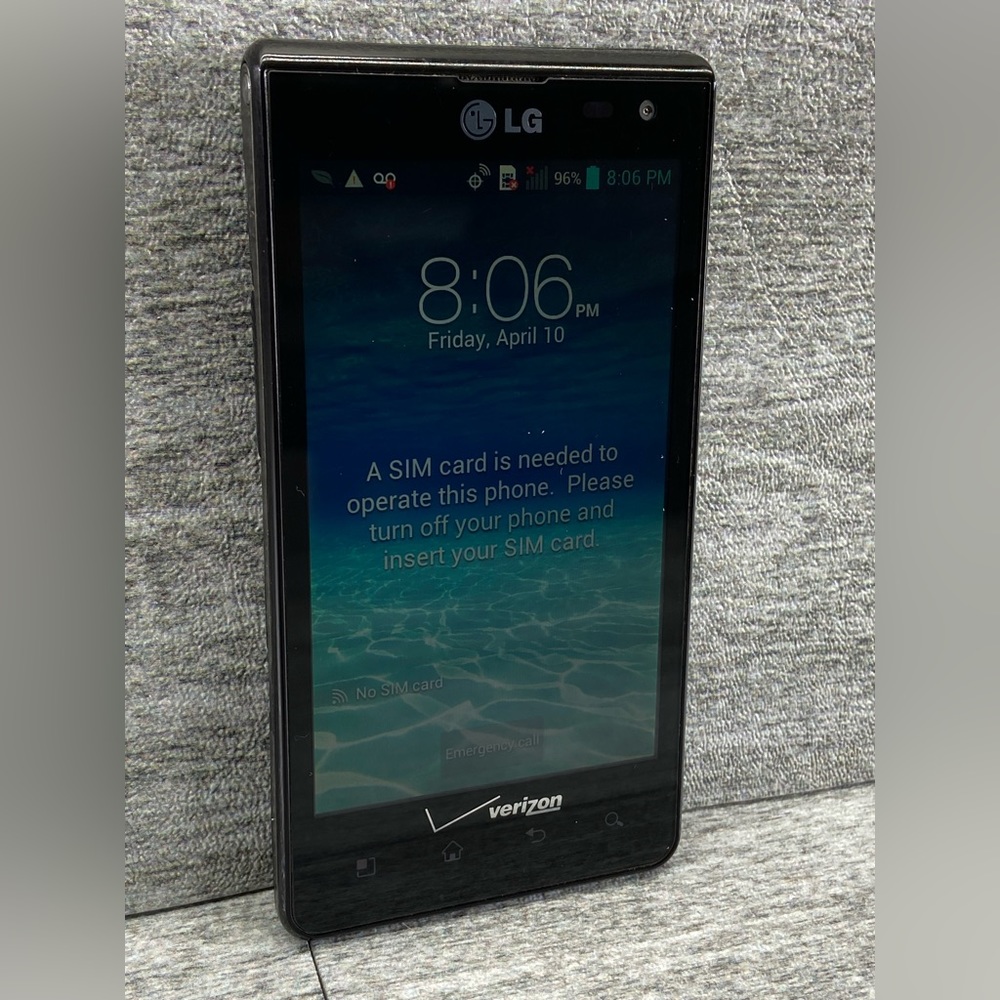 LG Lucid VS840 - 8GB - Black And Purple (Verizon) Smartphone Android Preowned
